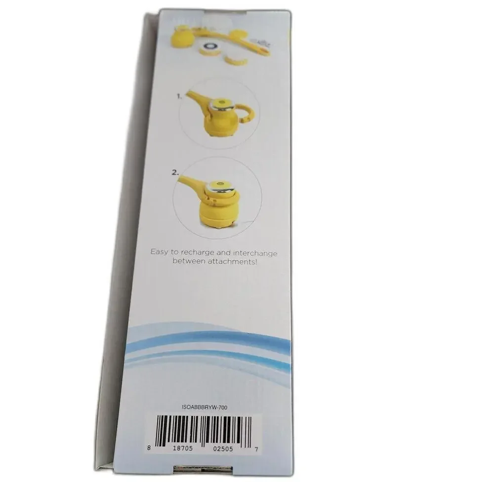 New ISO Beauty Yellow Cleansing & Exfoliating Body Brush retail is 200 E4